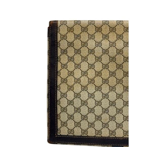 GUCCI Authentic Vintage Canvas Leather Trim Business Portfolio Attache Case - Picture 9 of 16